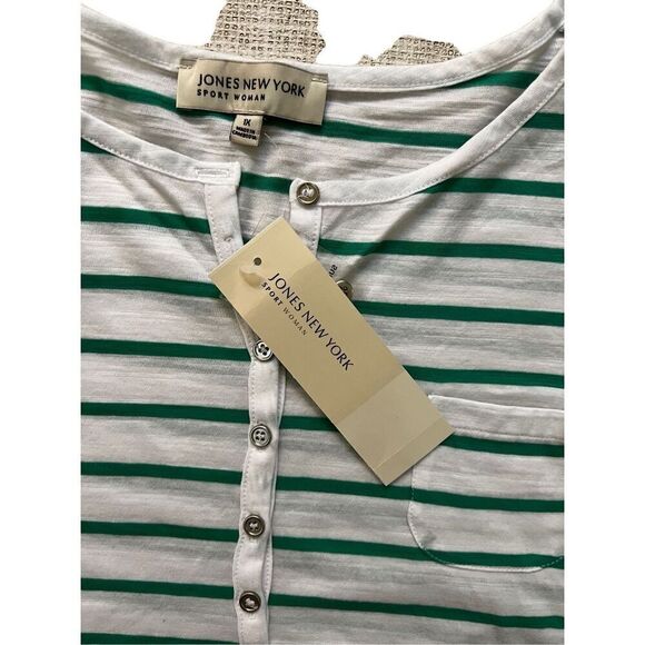 Jones New York stripped short sleeve tee size 1X - Picture 4 of 8